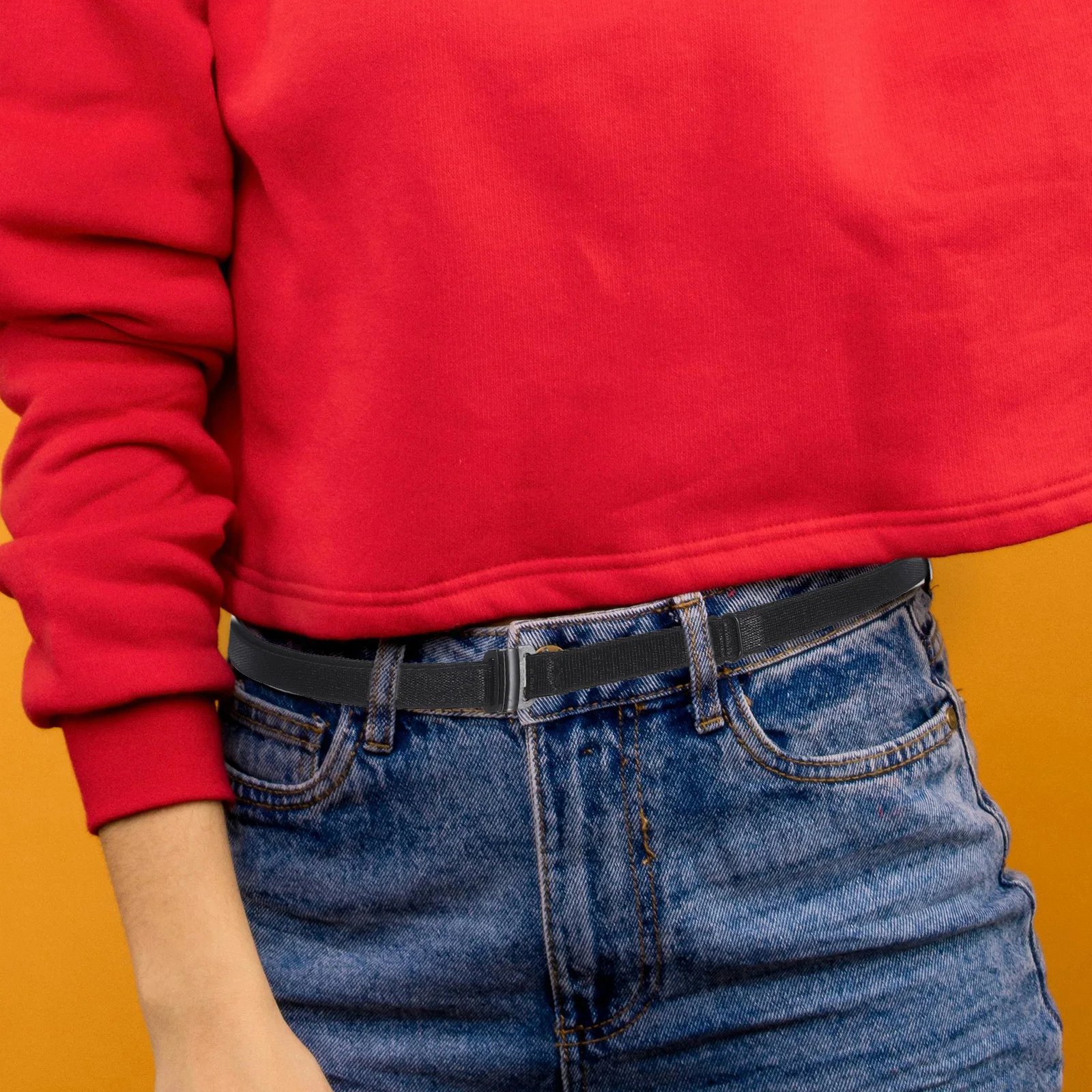 Cinturón elástico ajustable Invisible, tensor de cintura adelgazante para camisa, pantalones vaqueros, pretina de moda