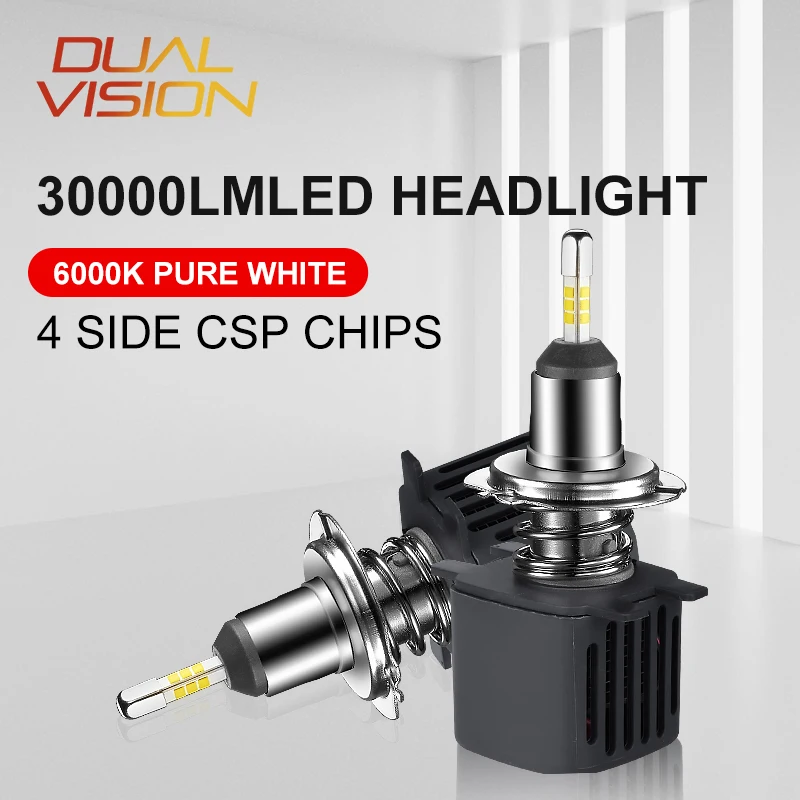 

H7 H11 H1 LED H8 Car Headlight Bulbs 360 CSP Chips for Projector Headlamp 6000K HB3 9005 HB4 9006 Turbo Auto Lights Diode DC 12V