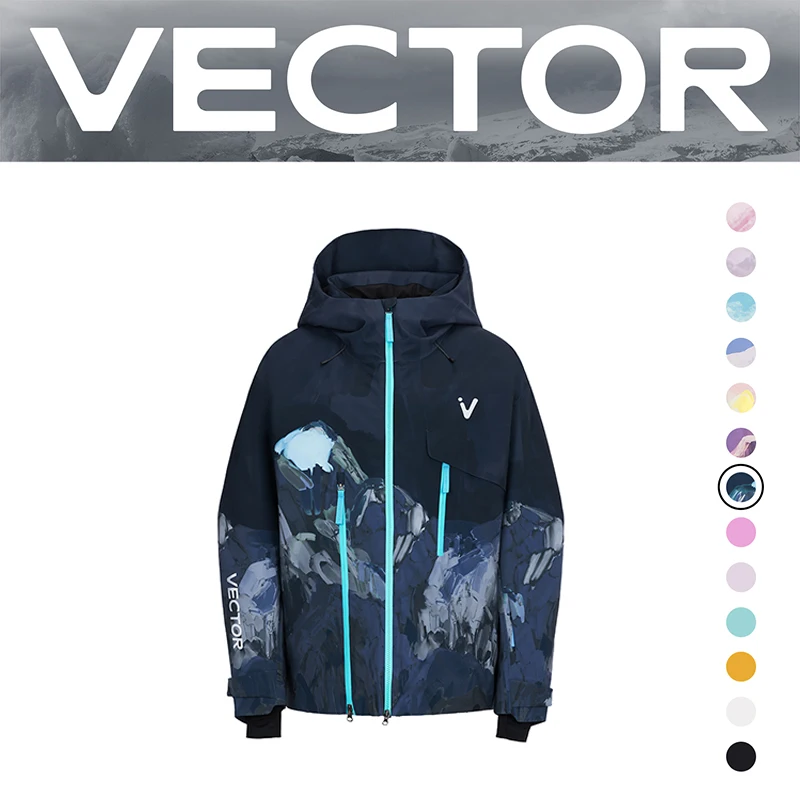 VECTOR Ski-jas van katoen voor heren en dames, 3L, winter, warm, winddicht, waterdicht, voor buitensporten, snowboarden, skiën, sneeuwkleding voor dames
