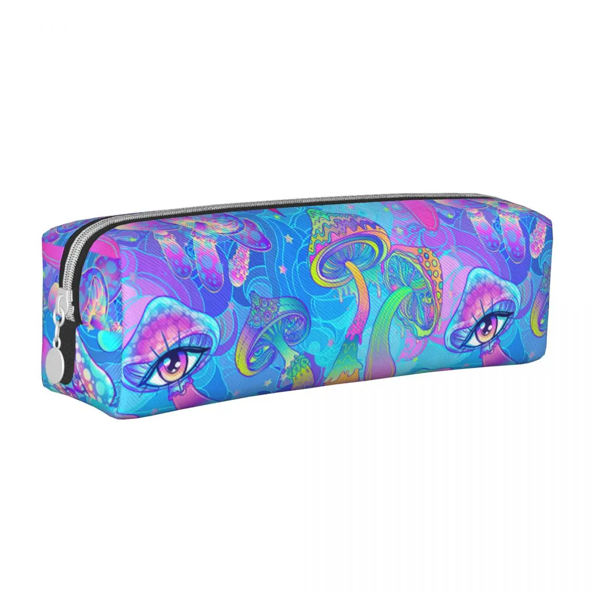 Psychedelic Magic Mushrooms Pencil Cases Pencilcases Pen Holder Kids Big Capacity Bag Students School Zipper Stationery