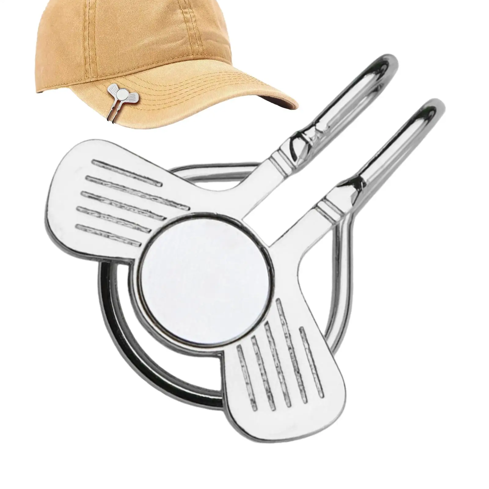 Golf Putting Alignment Aiming Tool Golf Ball Marker Portable Magnetic Training Aids With Hat Clip For Beginners Players Exercise