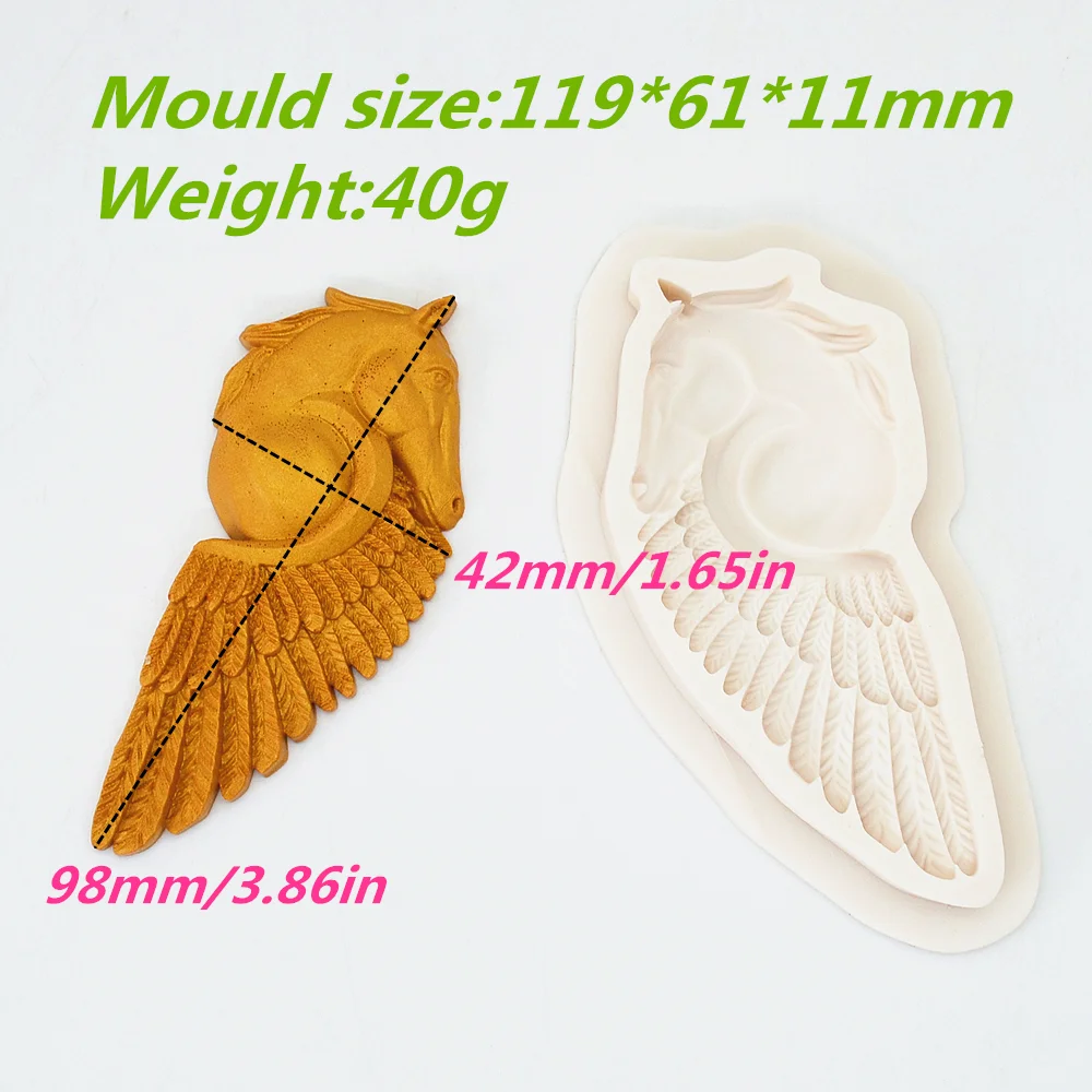 Silicone Mold Horse Kitchen Baking Tools For DIY Wings Pastry Cake Hat Fondant Moulds Dessert Chocolate Lace Handmade Decoration