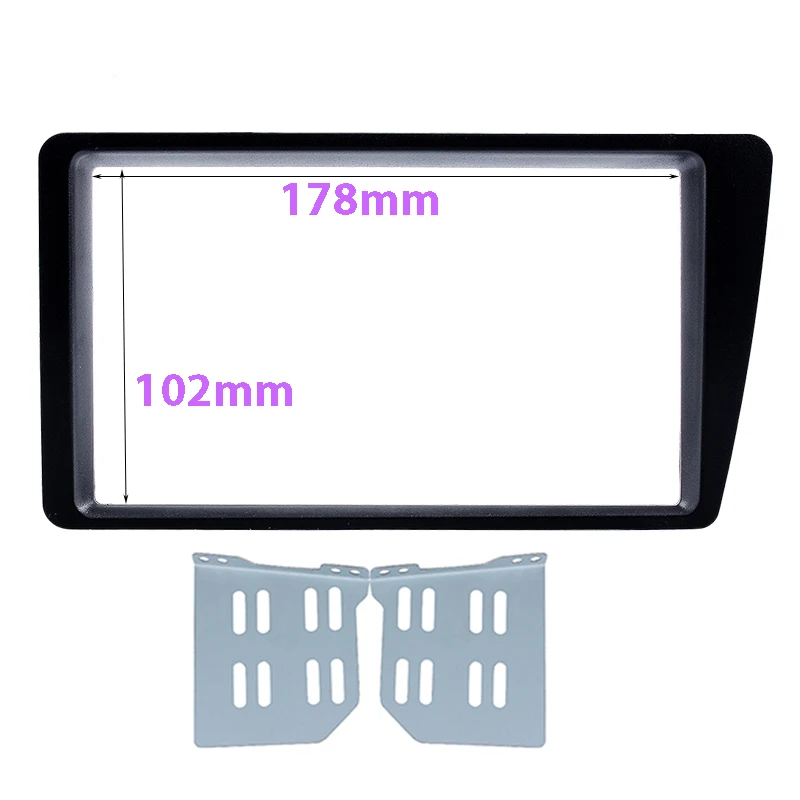 Double 2 Din Car Radio Fascia for 2001-2005 Honda Civic LHD Dash Mount DVD Frame Auto Stereo Adaptor