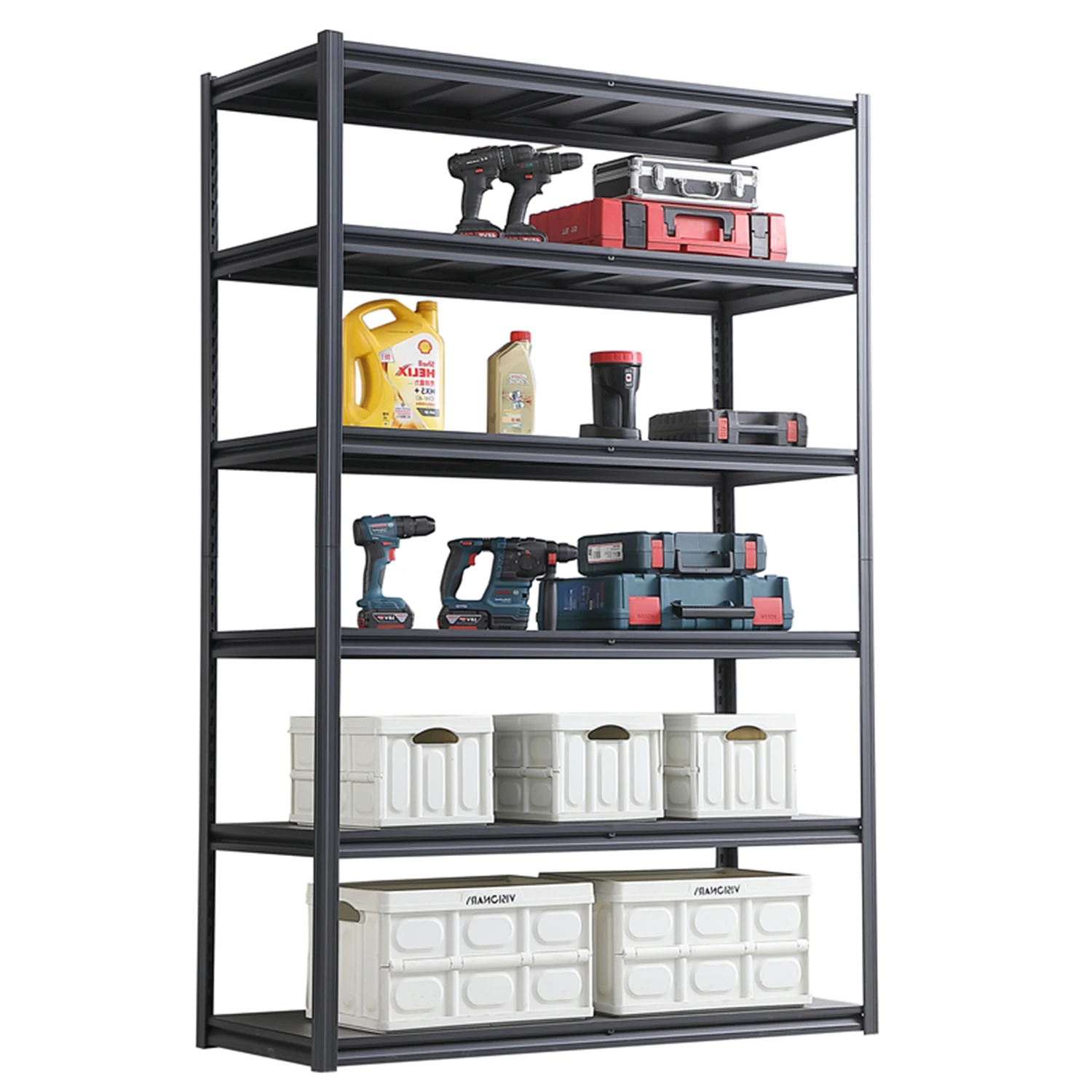 6 Tier Heavy Duty Metal Storage Shelves Storage Shelves for Basements Garages and Kitchen 84