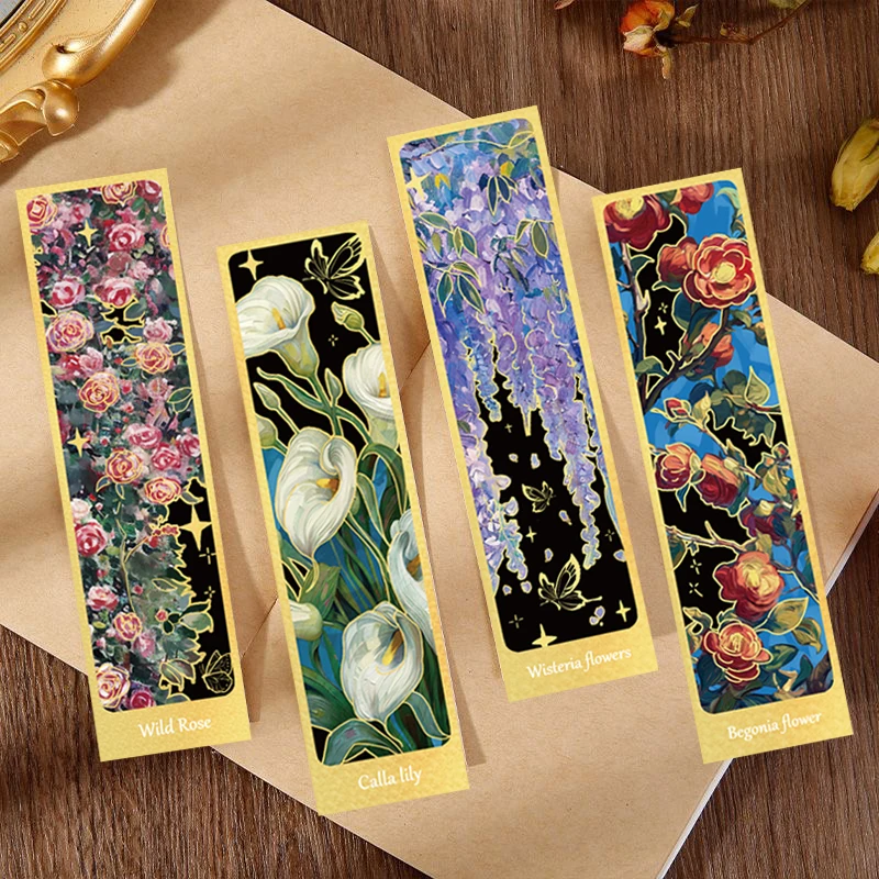 30 Stück Vintage-Blumen-Ölgemälde-Lesezeichen, kreative Papiermarker für den täglichen Gebrauch im Büro, künstlerische ästhetische Designs für Leser