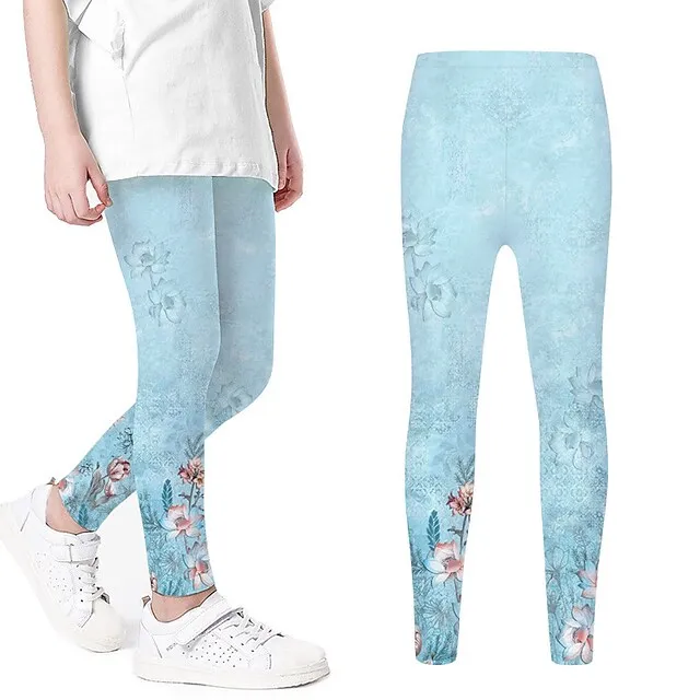 Children\'s Clothing LaceLeggings Personal Fashion Printing Pants