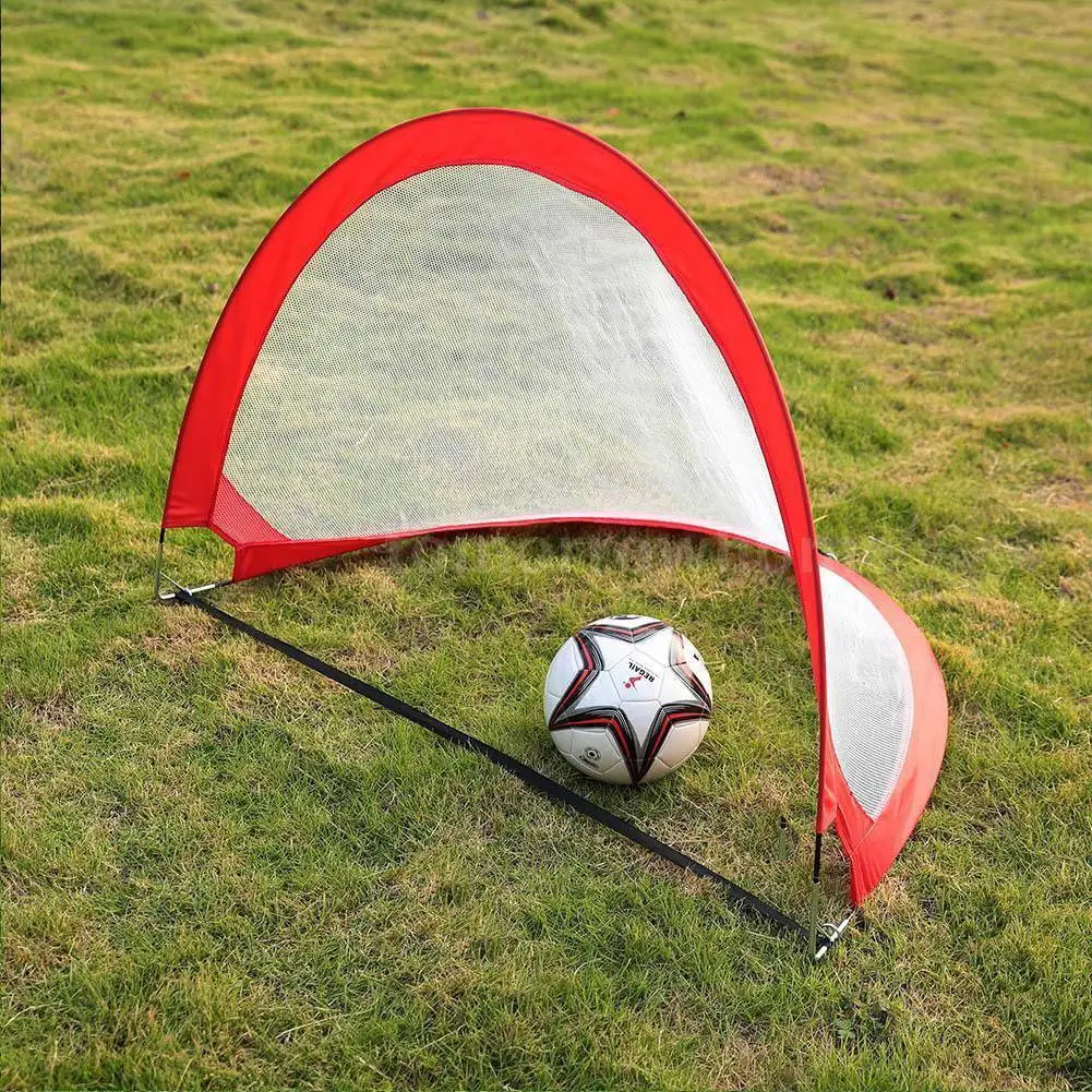 Folding Football Goal Portable Soccer Soccer Goal Net Fold Training Goal Net Children Indoor Outdoor Play Toys 5 Colors