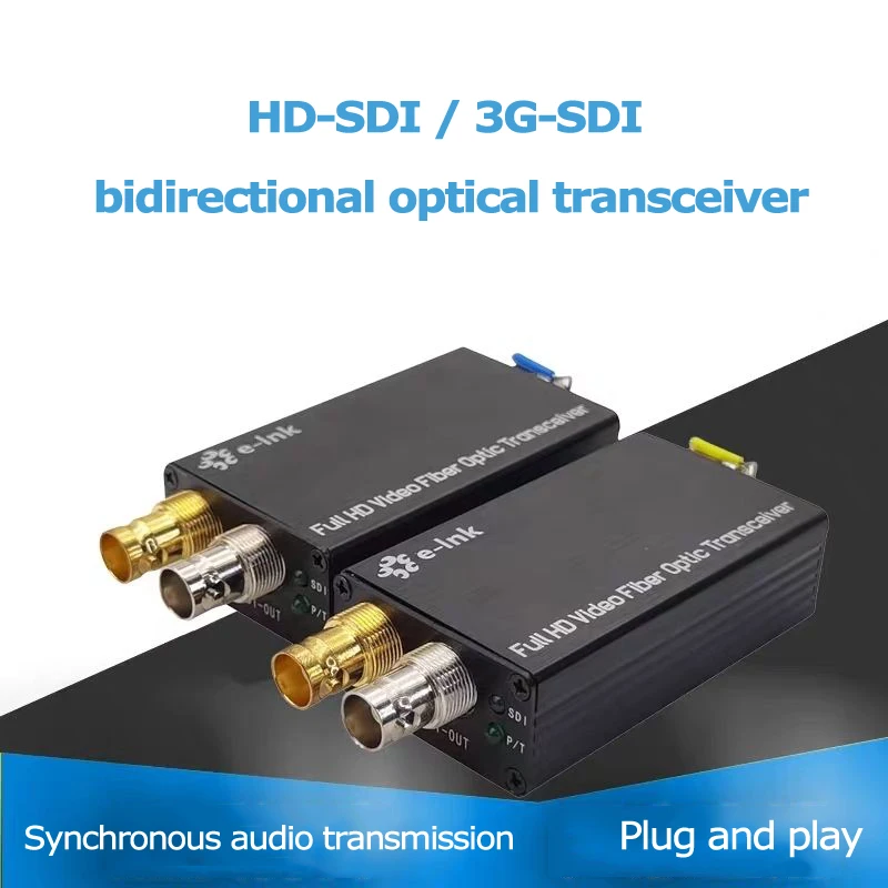 Двунаправленный оптический мини-приемопередатчик HD 3G SDI видеоудлинитель 3G-SDI 1080P 3G-SDI волоконный преобразователь синхронизация аудио