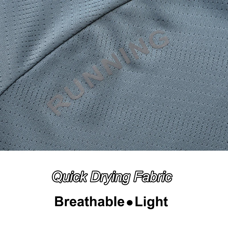 Chrlck camiseta de corrida masculina verão gelo seda fina superior impressão reflexiva secagem rápida manga curta respirável camisetas de fitness