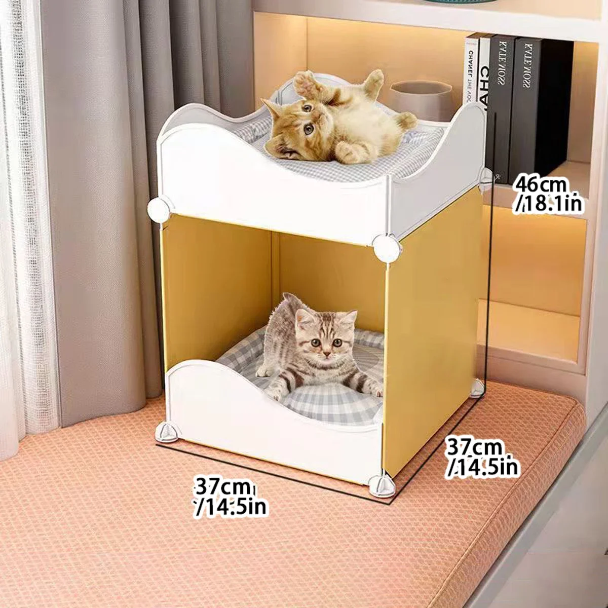 Cat kennel Dog kennel pet supplies Winter cat delivery room Four seasons universal indoor plastic door comfortable and easy to c