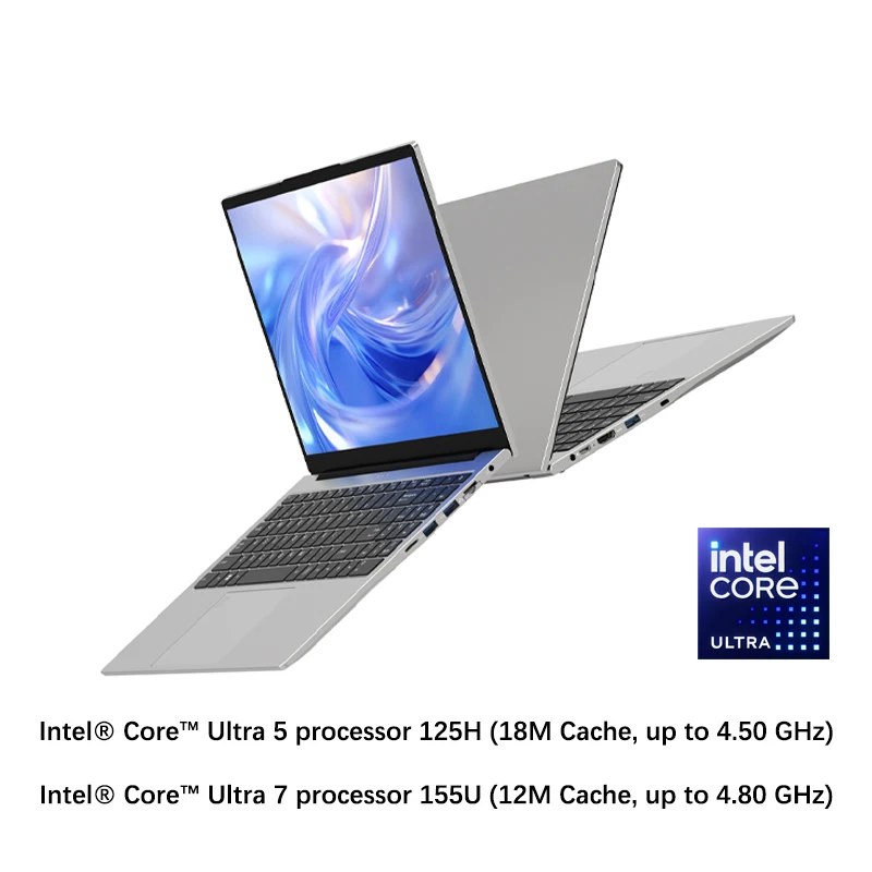 【JX-U】Laptop da gioco Intel Core Ultra 5 125H/Ultra 7 155H 15.6'' computer 1920*1080 5600MHz DDR5 4800 WI-FI 6 BT5.2 PC aziendale