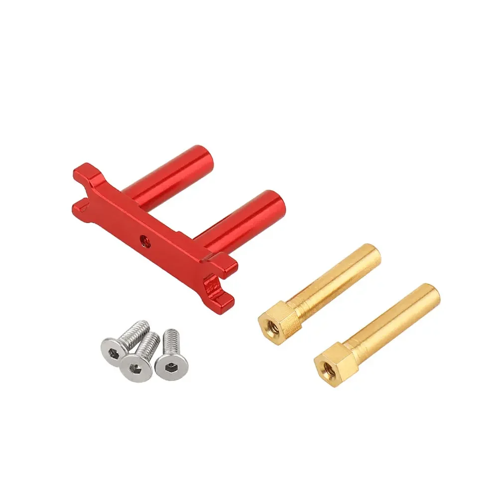 1/14 Aluminum Alloy +Brass Front Steering Assembly Kit Base Mount for MJX 14210 Metal Ugrade Parts Modified  Accessories