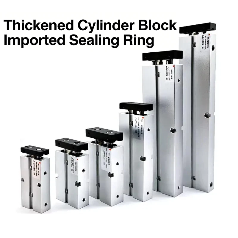 Double-axis Double-rod Cylinder Small Pneumatic Long Stroke TN10/16/20/25/32x200/250/300/500-S