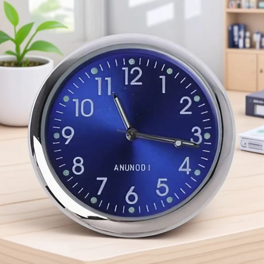 

Universal Car Dashboard Clock Stick-On Noctilucent Watch for SUV Vehicles Auto Accessories Interior Decoration