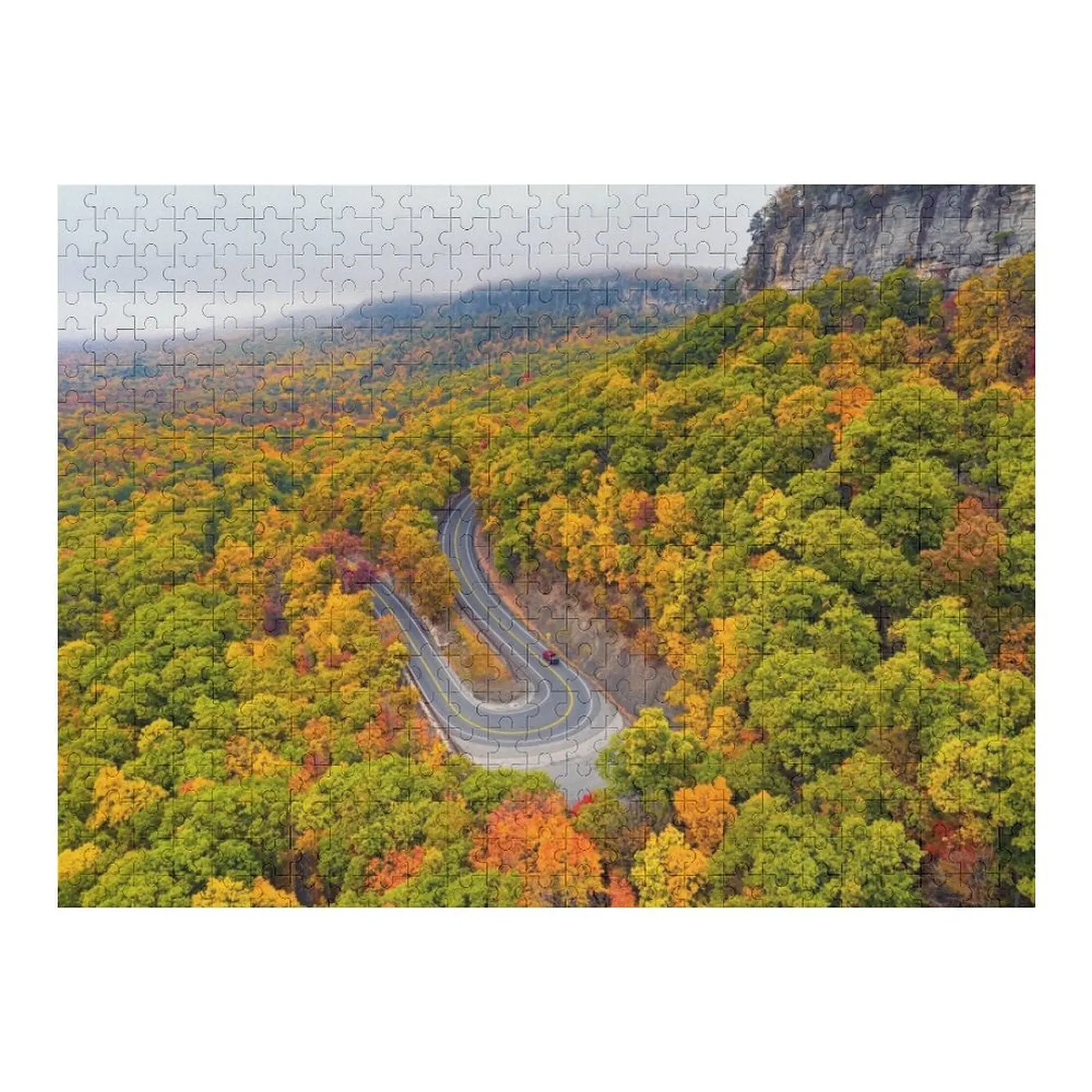 

Fall Color at Mohonk Jigsaw Puzzle Custom Photo Custom Kids Toy Puzzle