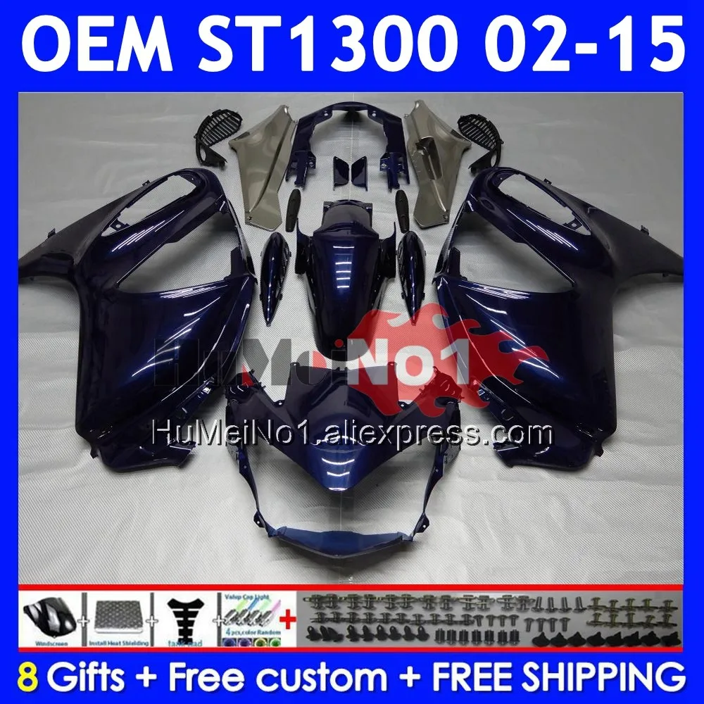 STX1300 For HONDA ST-1300 ST 1300 CC 02 03 04 05 06 07 08 72No.62 ST1300 2009 2010 2011 2012 2013 2014 2015 Dark Blue Fairing