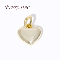 2 Sizes Rhodium Metal Pendants 18K Gold Plated Heart Jewelry Pendants For DIY Earrings/Necklace Making,Women's Accessories