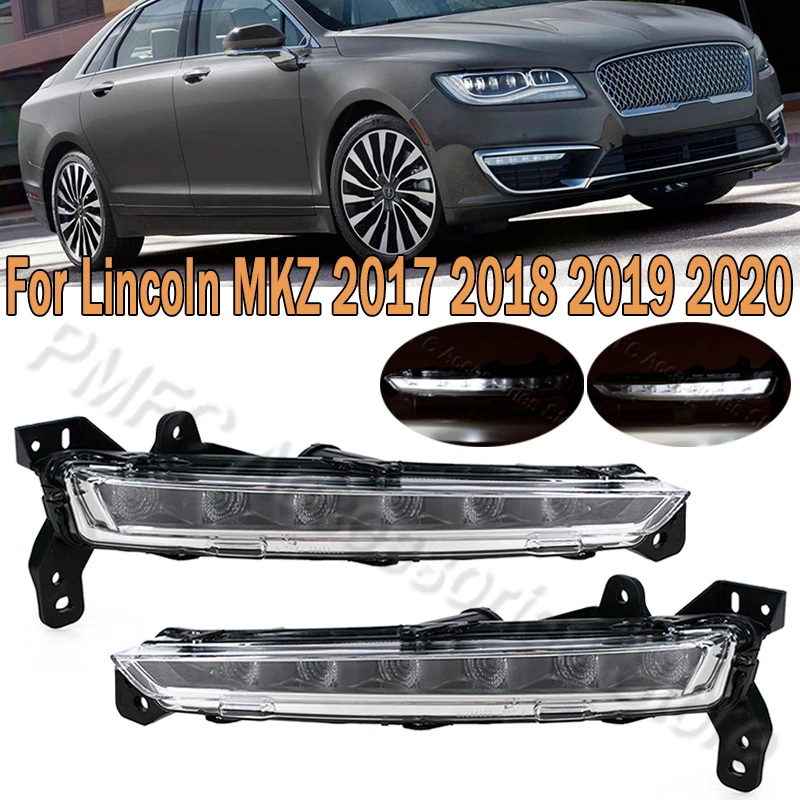 

LED DRL Daytime Running Light Front Bumper Fog Lamp For Lincoln MKZ 2017 2018 2019 2020 HP5Z-13200-B HP5Z-13200-A HP53-13D272