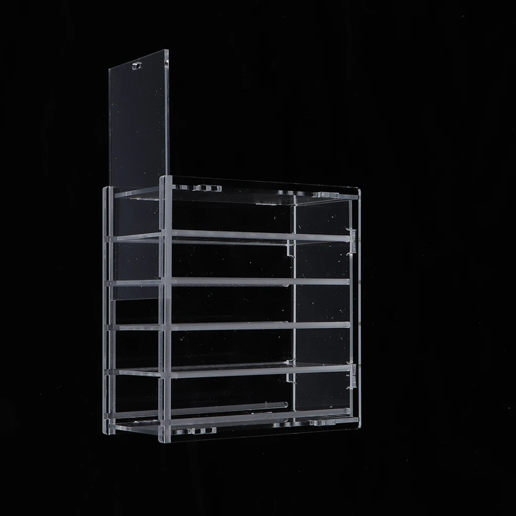 منظم تخزين وحامل كاذب من الأكريليك مكون من 5 طبقات #5