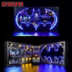 Hprosper 5V LED Lights For 76252 Batcave Shadow Box Decorative Lamp With Battery Box (Not Include Lego Building Blocks)