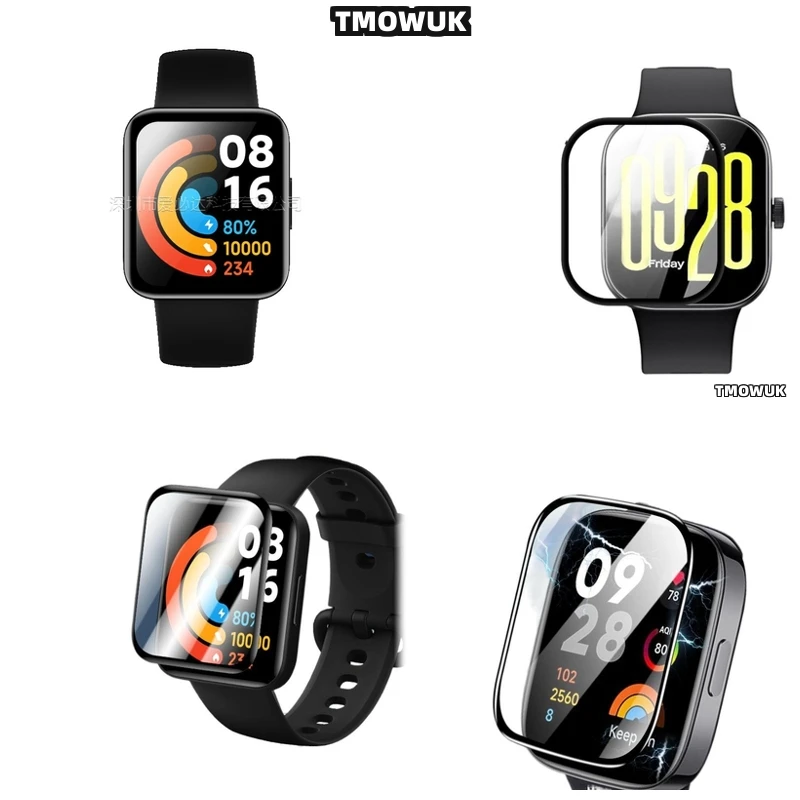 

For Xiaomi Redmi Watch 2 3 4 5 Lite Active, Crystal Glass PMMA, Anti-Scratch Solution