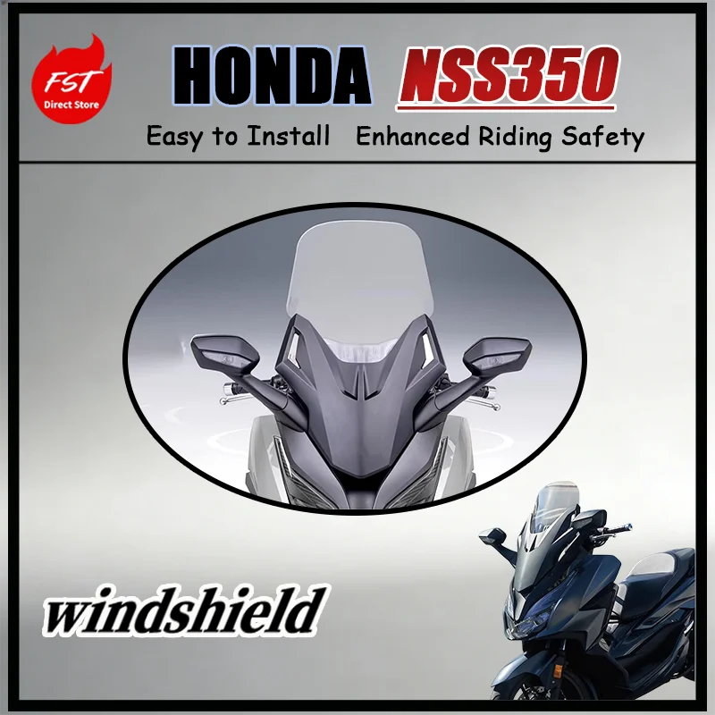 For Honda NSS350 Tall Wind Deflector Weatherproof Construction for All Seasons And Conditions Motorcycle Accessory