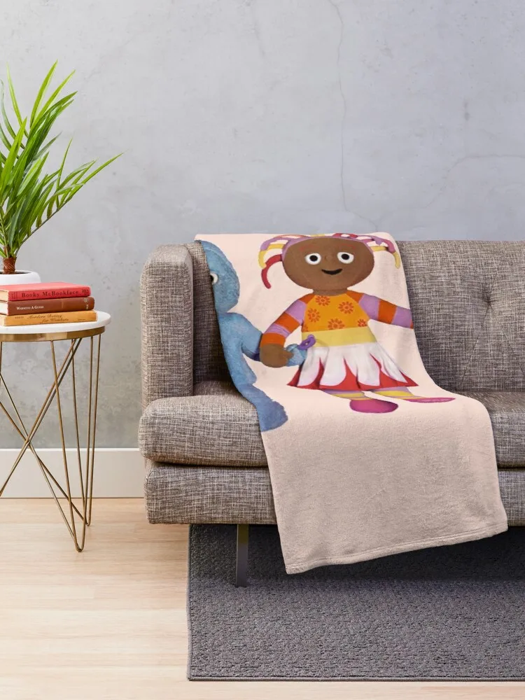 In the night garden Igglepiggle Throw Blanket Vintage Blanket