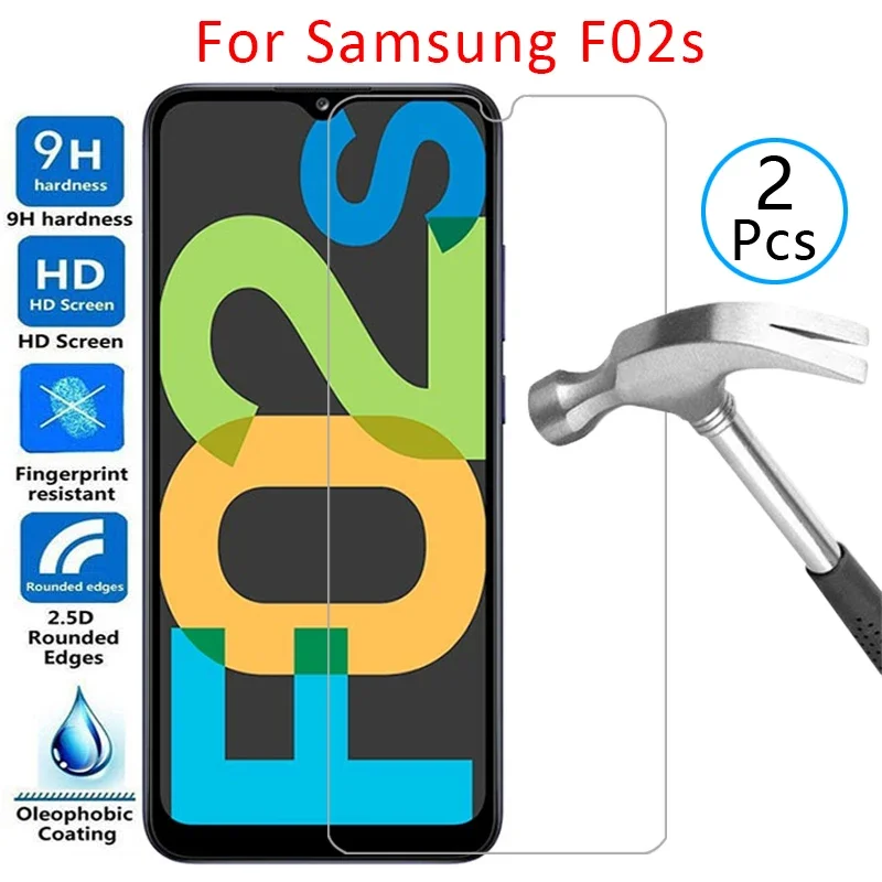 чехол для samsung f02s, защитная пленка для экрана, закаленное стекло на galaxy f 02s 02 f02 s, защитная сумка для телефона, пленка samsungf02s