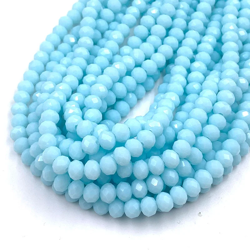 Austria Faceted Crystal Beads 2 3 4 6 8mm Rondelle Glass Beads Loose Spacer Beads for Jewelry Making Bracelet DIY