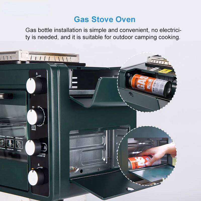 Garden outdoor Gas Camping Stove with oven butane type OEM outdoor mini gas stove and oven