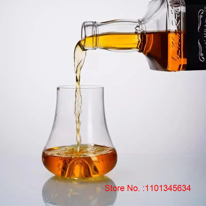 Famous Design Concave Bottom Copita Nosing Glass Whisky Snifer Whiskey Smell Tasting Cup Gather Aroma Brandy Liquor Wine Glasses