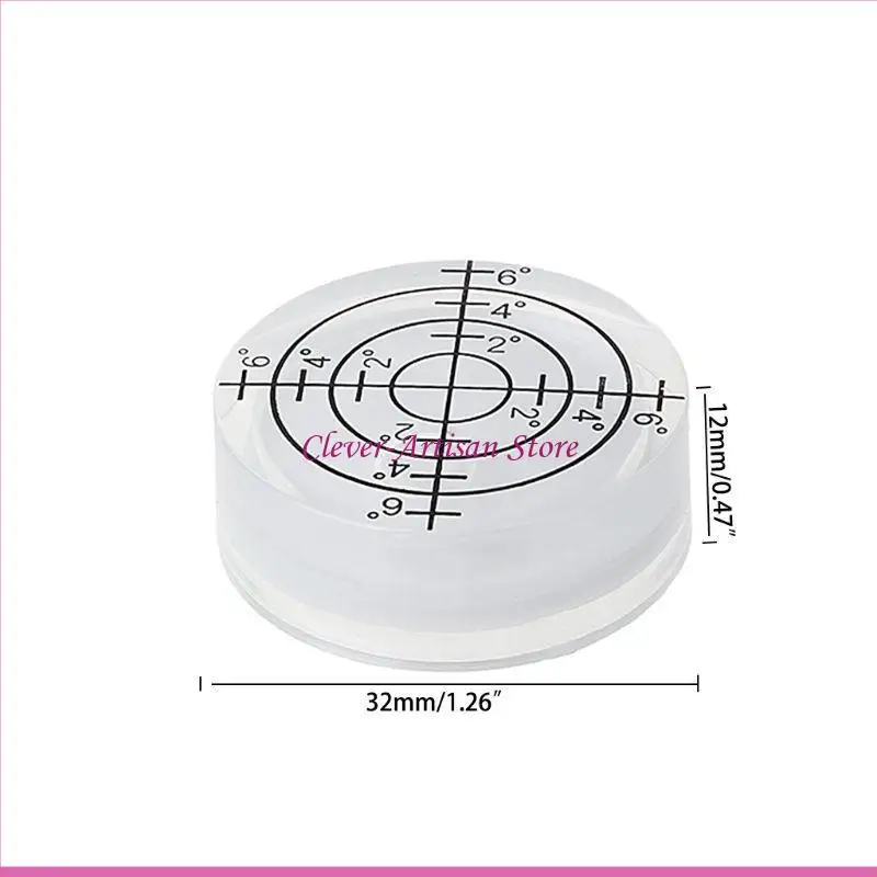 E06B Circular Bubble Level Degree Decrete Marted Surface Round Supress Seamer