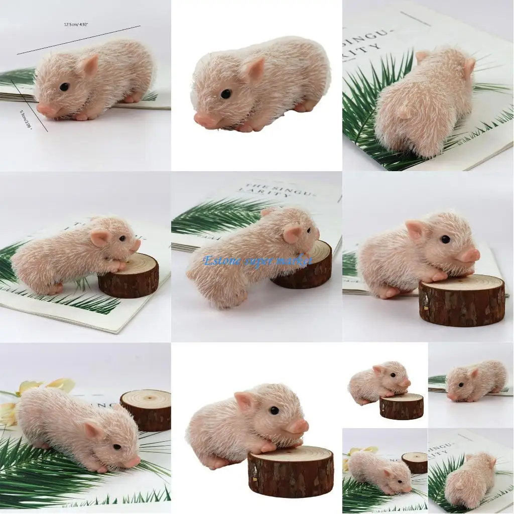 

090B компактная и развлекательная мини-силиконовая кукла-поросенок отлично подходит для путешественников и взрослых, украшает