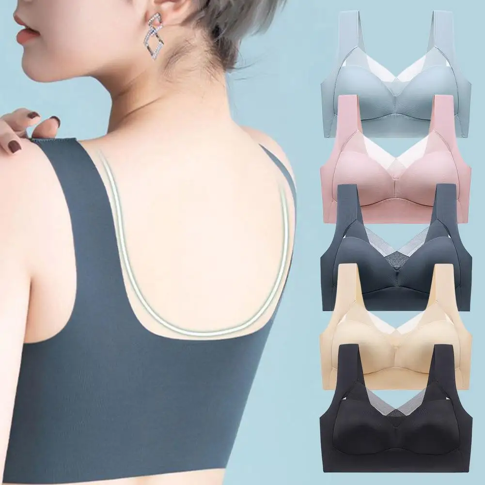 

Wmbra Posture Correcting Bra Breastfeeding Wirefree Seamless Lightly Sexy Lingerie Bralette Padded Lingerie Breastfeeding F9X4