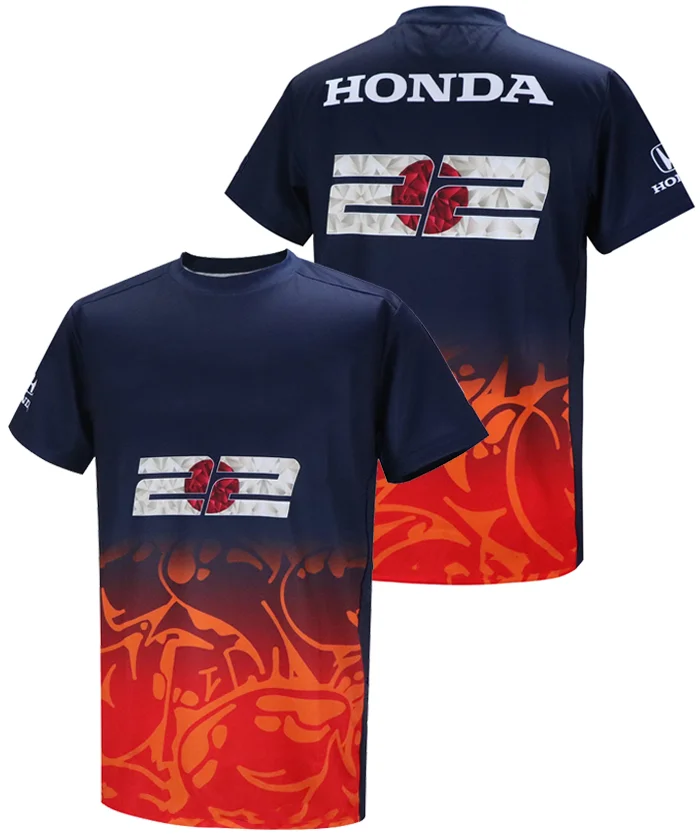 

Summer Off-Road Motorcycle Riding T-Shirt Quick Drying Breathable Short Sleeve Sport For Men And Women Honda Riding T-shirt Tops