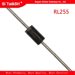 10PCS RL255 DO-15 2.5A / 500V rectifier diodes