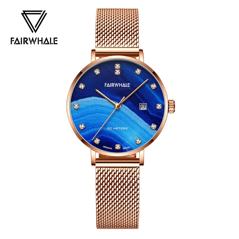 

Mark Fairwhale Elegant Quartz Watches For Women Waterproof Ladies Watch High Quality Stainless Steel Woman's Fashion Wristwatch