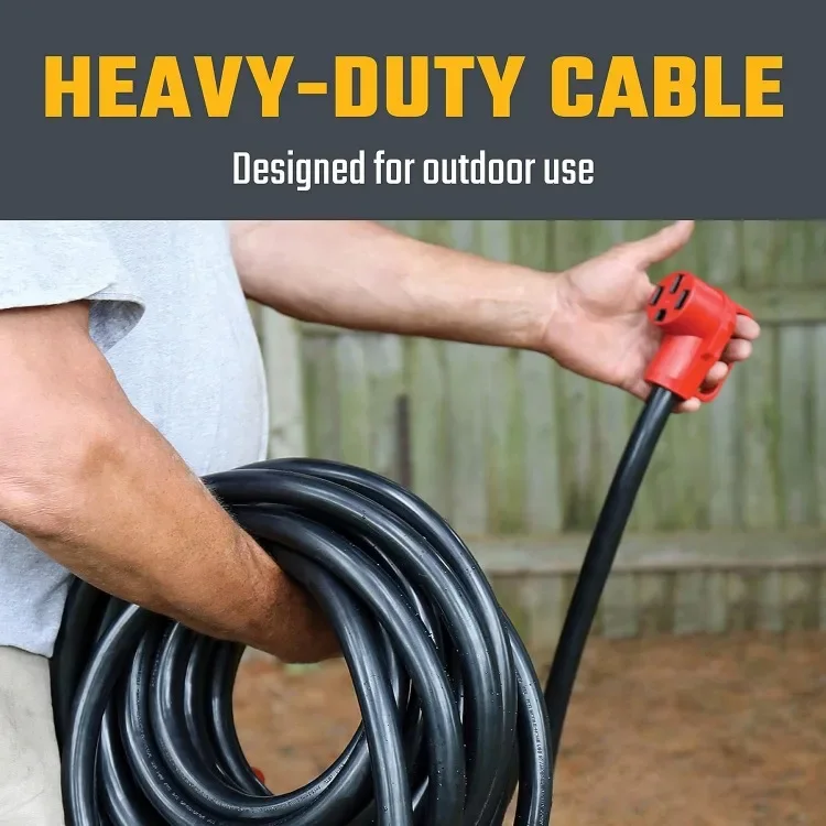 Удлинитель Mighty RV, 50 А, 50 футов, красный