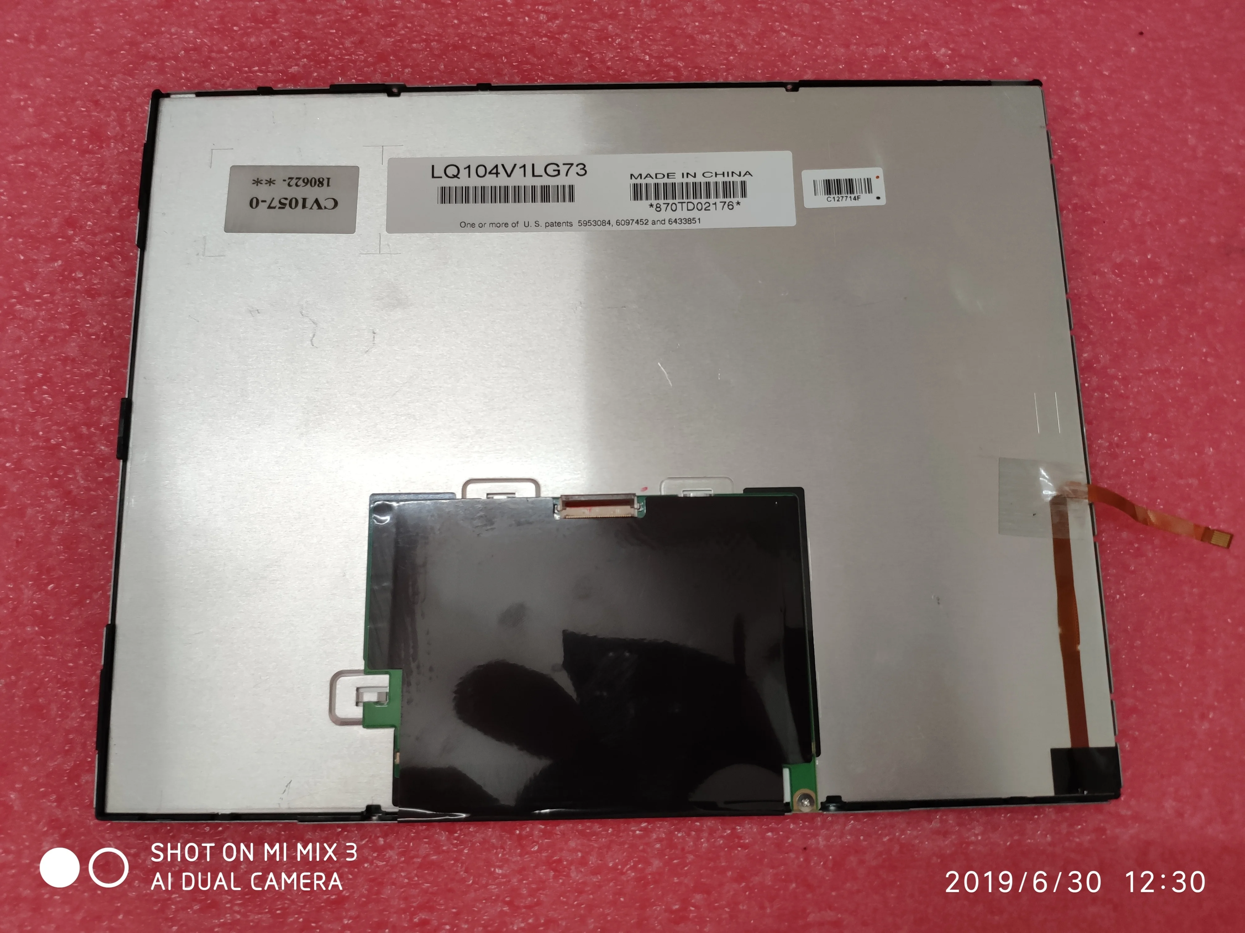 LCD panel LQ104V1LG73, 10.4-inch TFT, 640*480, 180 days warranty