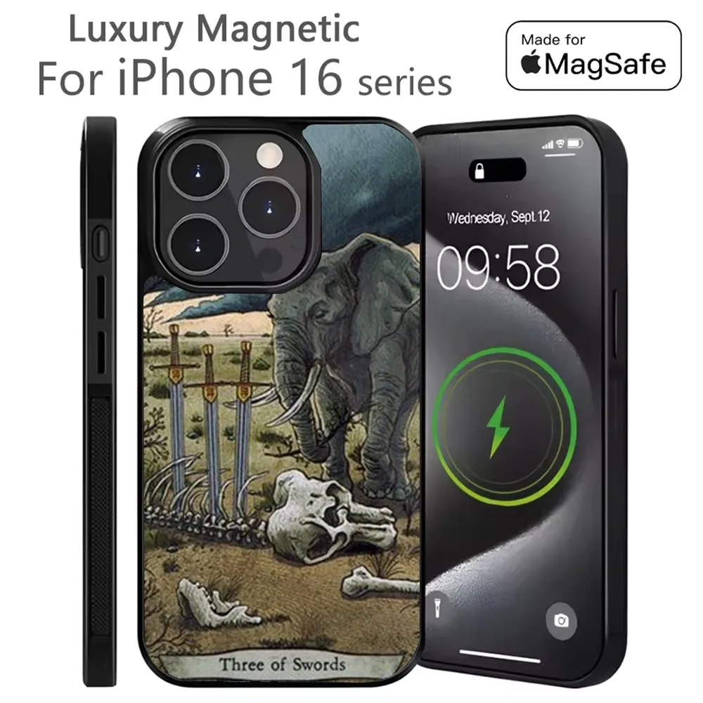 

Totem Tarot Mystery Phone Case For iPhone 16,15,14,13,12,11,Plus,Pro,Max Mini Magsafe Magnetic Wireless Charging