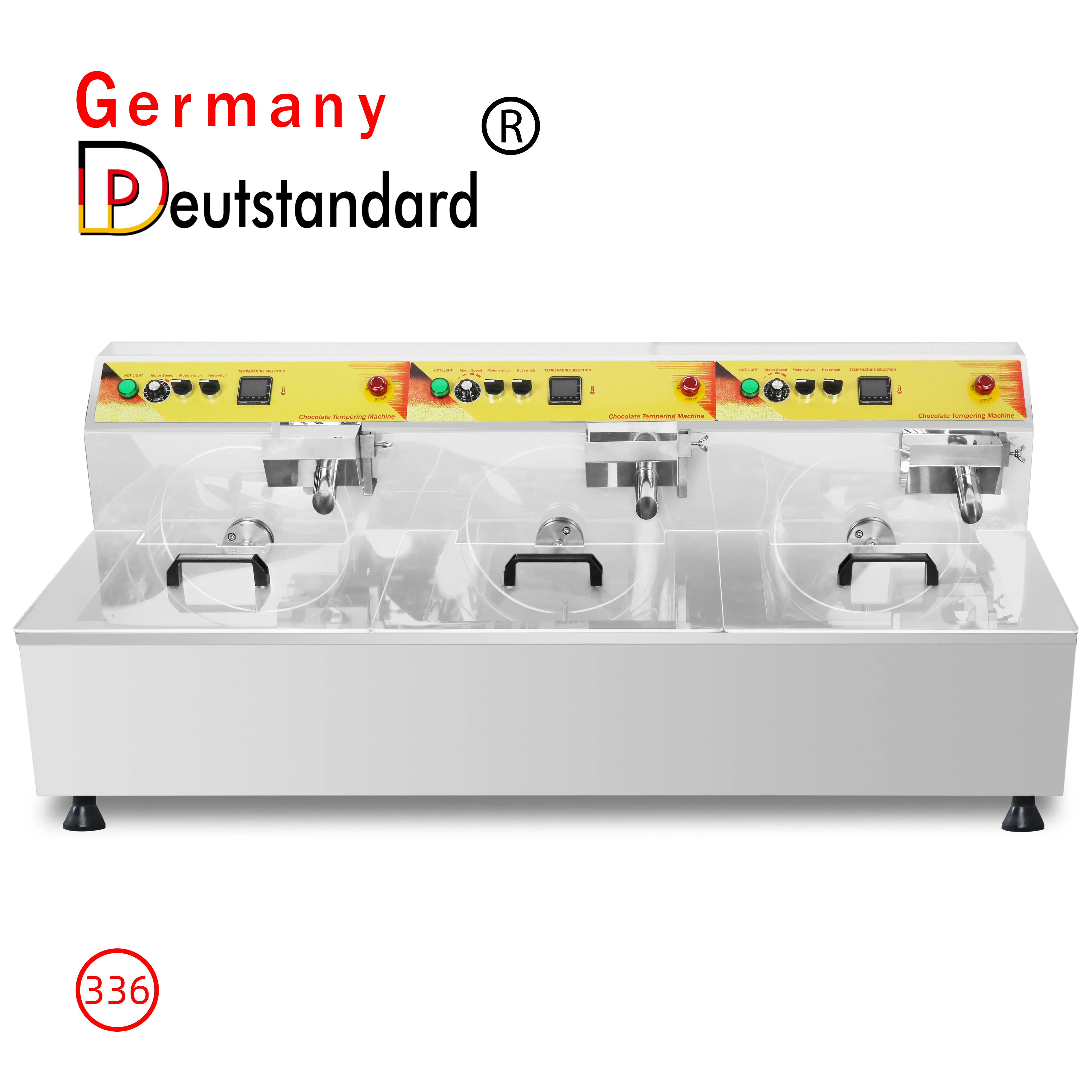 독일 도이트스탠다드 NP-335 24.8L 고생산성 자동 이중 휠 초콜릿 템퍼링 머신
