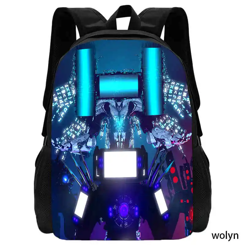 Skibidi-Titan Speakerman Bolsa escolar para crianças, Mochila para crianças, Bolsa de Viagem Anime para menino, Recentemente