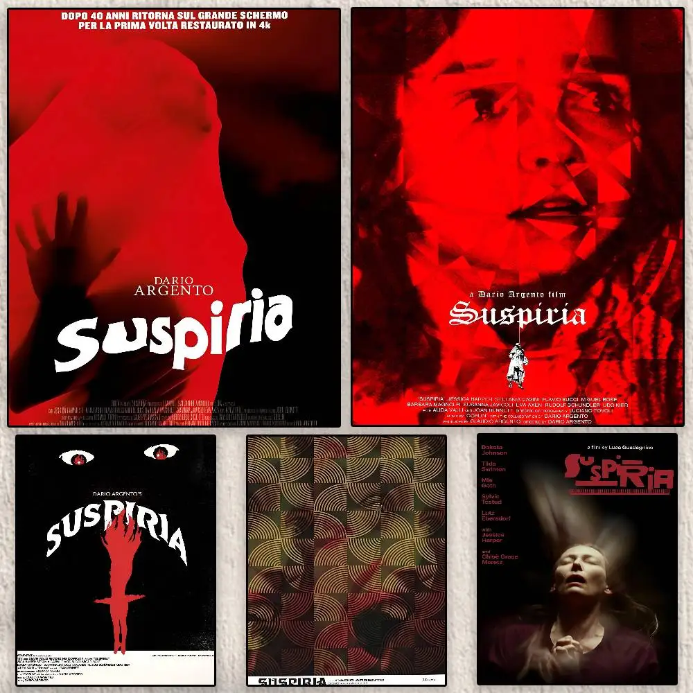

Hot Horrible Movie S-Suspiria Poster Modern Waterproof HD Wall Art Decal Self-Adhesive Aesthetic Decor for Home Living Room Bedr