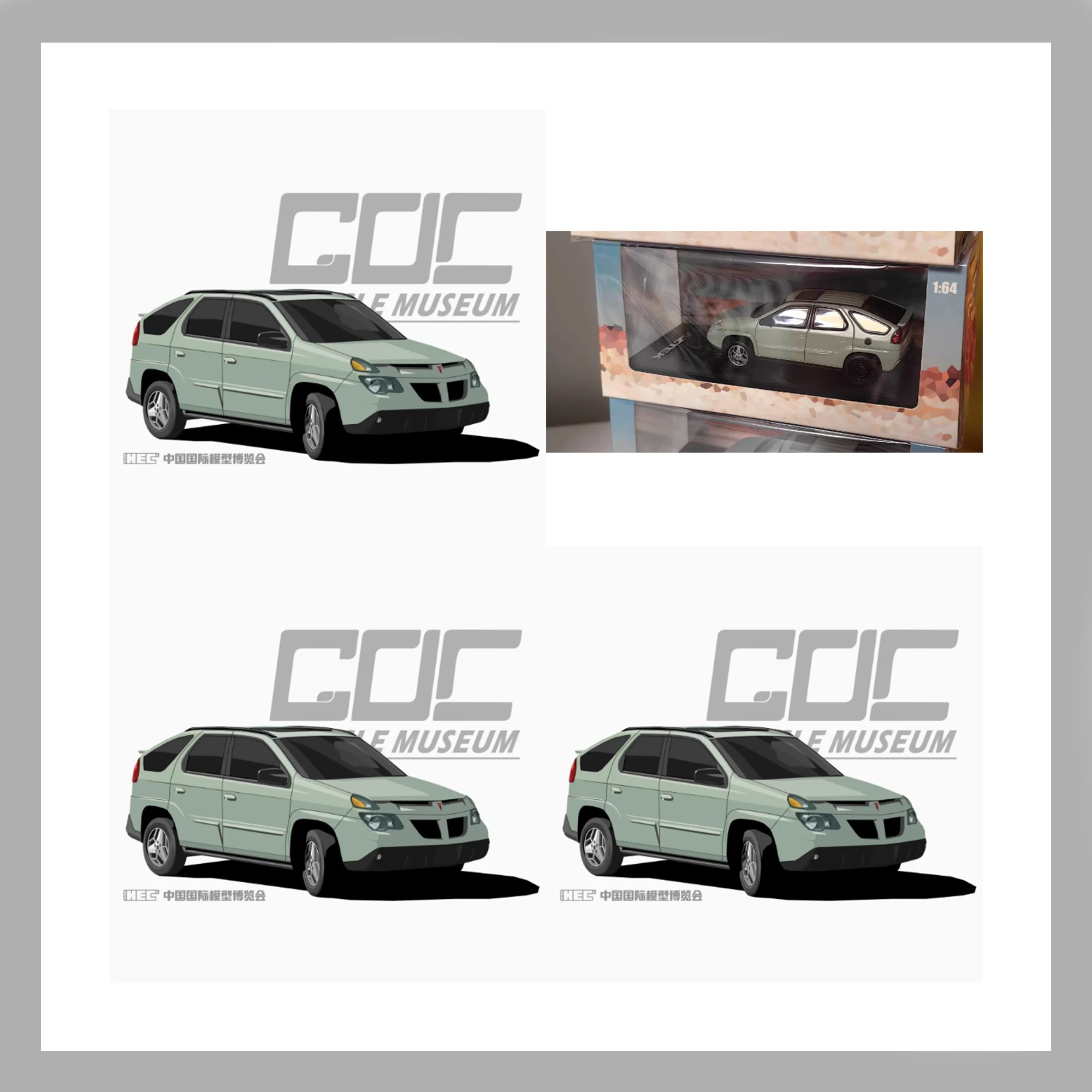 

GOC 1/64 Scale PONTIAC Alloy Simulation Car Model Static Collection Decorated Holiday Gifts Toys Souvenir Gift