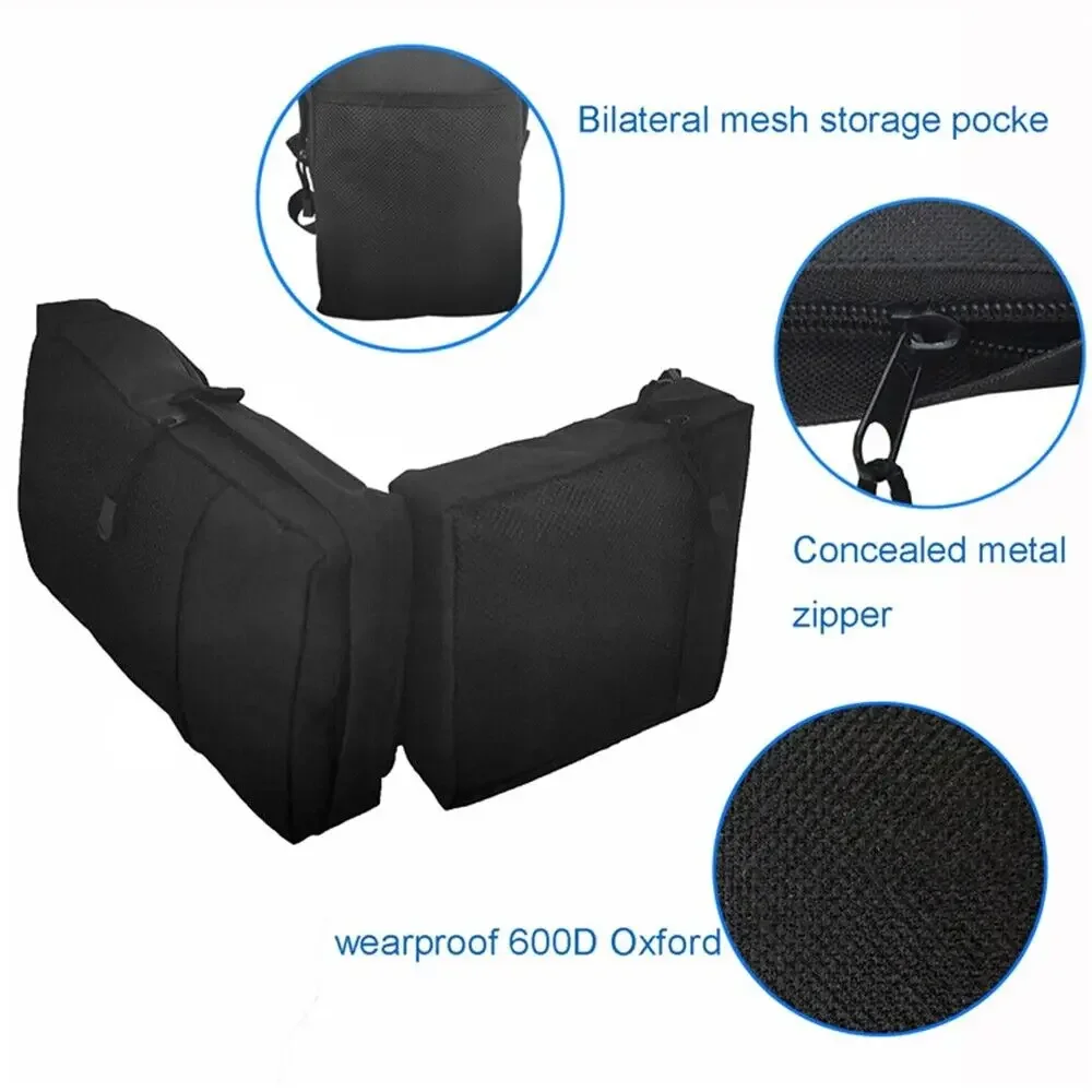 2 قطعة أكياس الحاجز ATV ATV خزان السرج أكياس البضائع تخزين حقيبة صيد دراجة نارية السرج خزان حقيبة #5