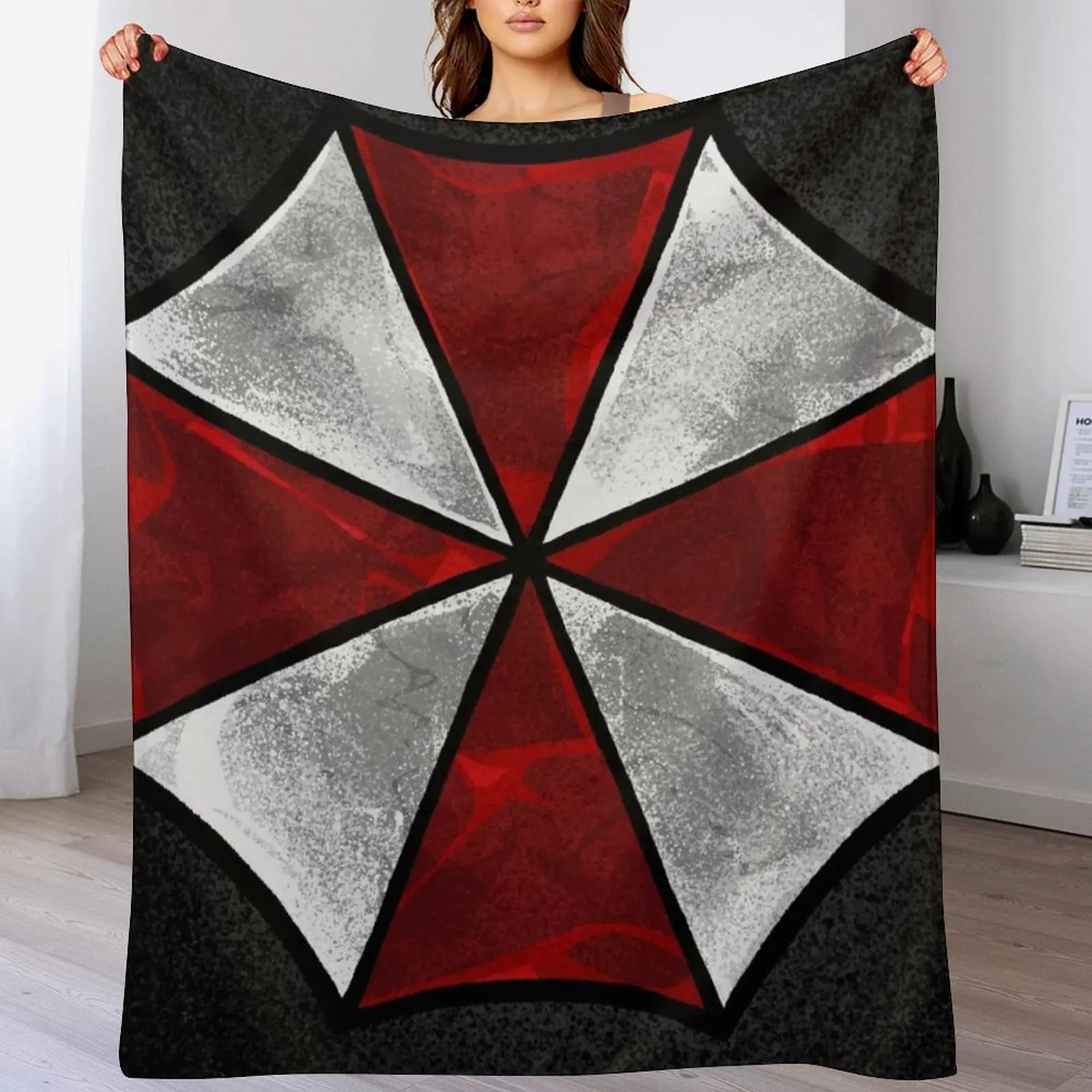 

Umbrella Corporation Throw Blanket Warm Comfortable Blanket Gift for Parents Friends
