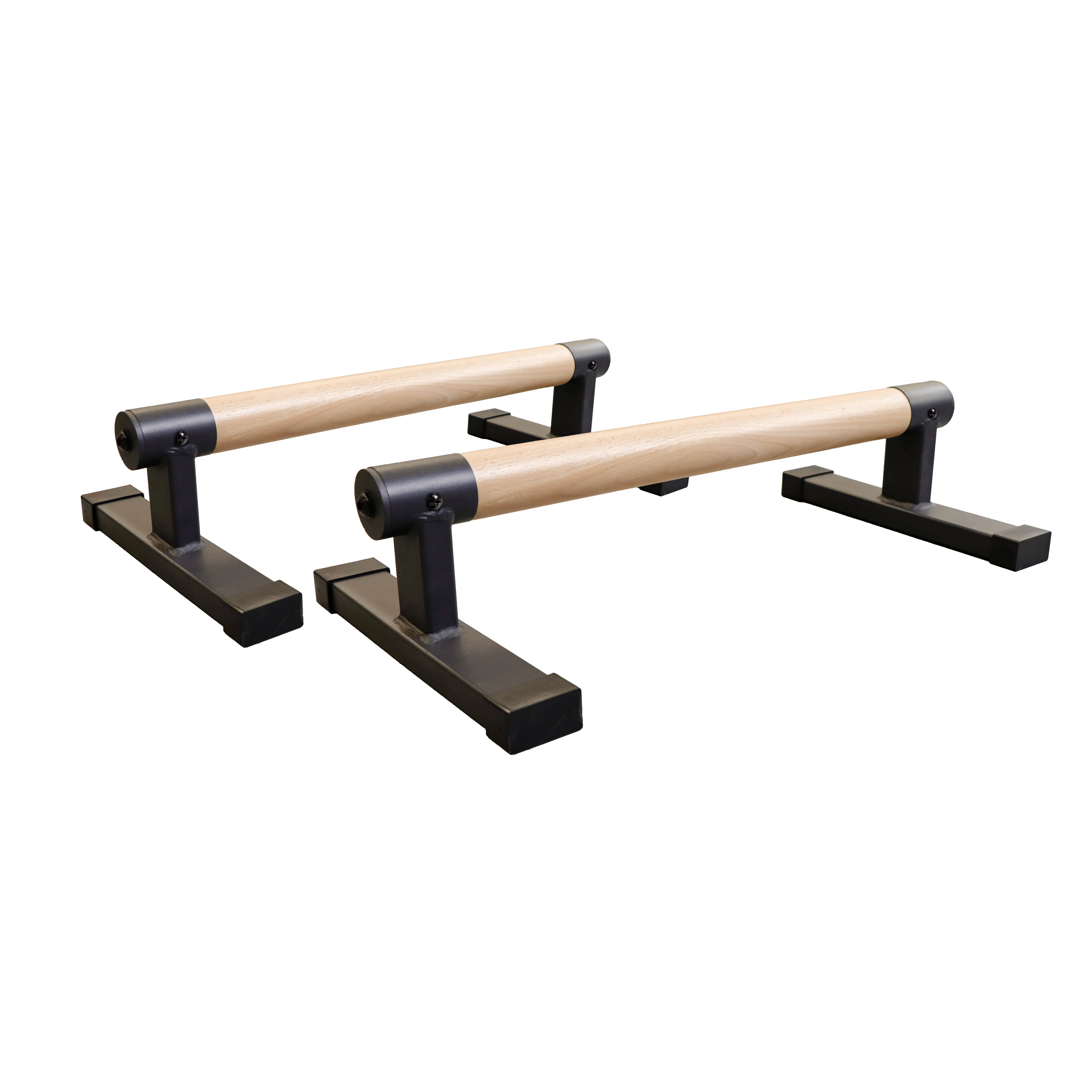 Wooden Parallel Bar and Dip Bar with Thick Beech Handles, Push-up Bar, Rock-Free Fitness Equipment for Handstand, L-Sit