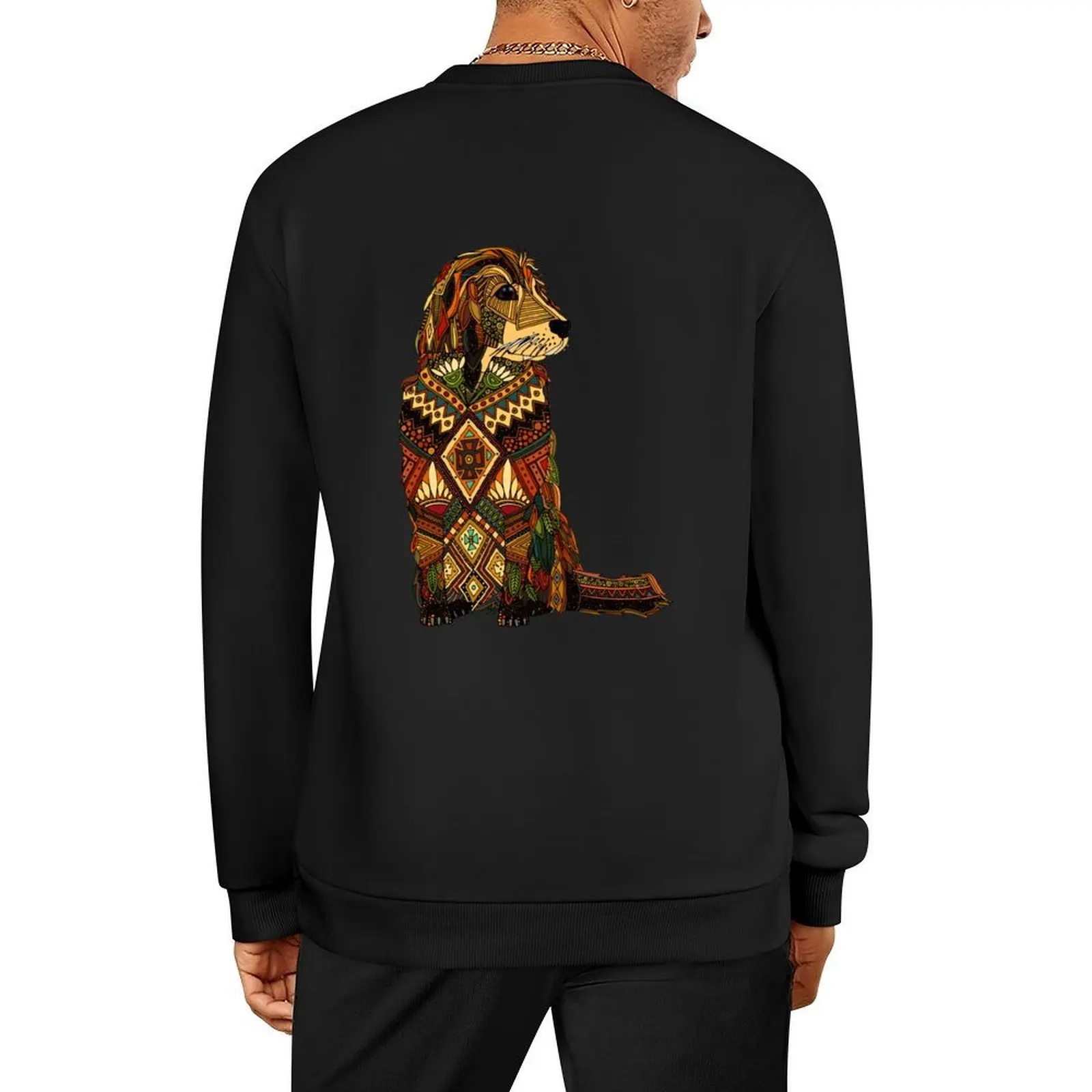 Golden Retriever ivory Pullover aesthetic clothing men clothing mens designer clothes men's sweat-shirt hooded sweatshirt