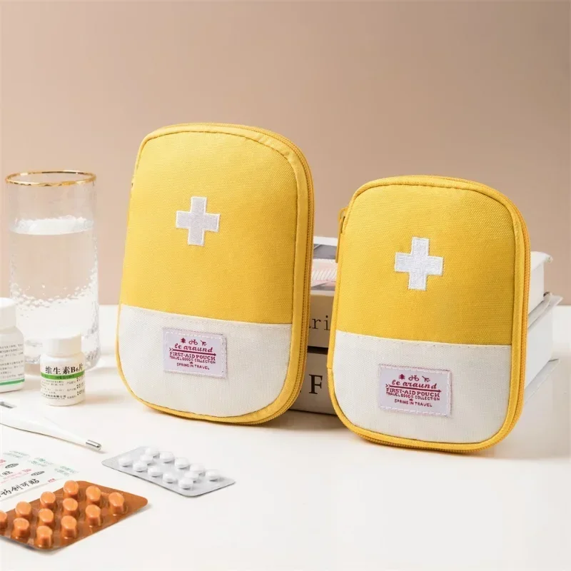 Bolsa de medicina portátil, Kit de primeros auxilios, organizador de Kits de emergencia médica, bolsa de almacenamiento de píldoras de medicina para el hogar al aire libre, viaje