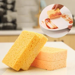 2PCS Wood Pulp Sponge Dishwashing Absorbing Pad Dish Towel Household Kitchen Cleaning Tools